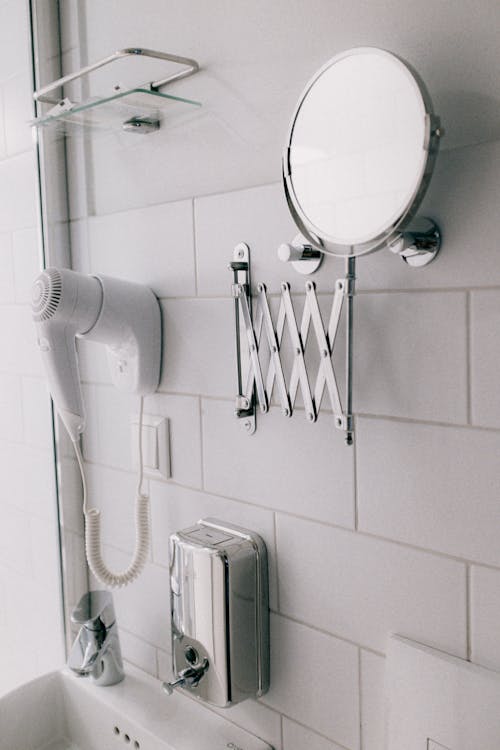 Ilmainen kuvapankkikuva tunnisteilla hiustenkuivaaja, hygienia, Kylpyhuone