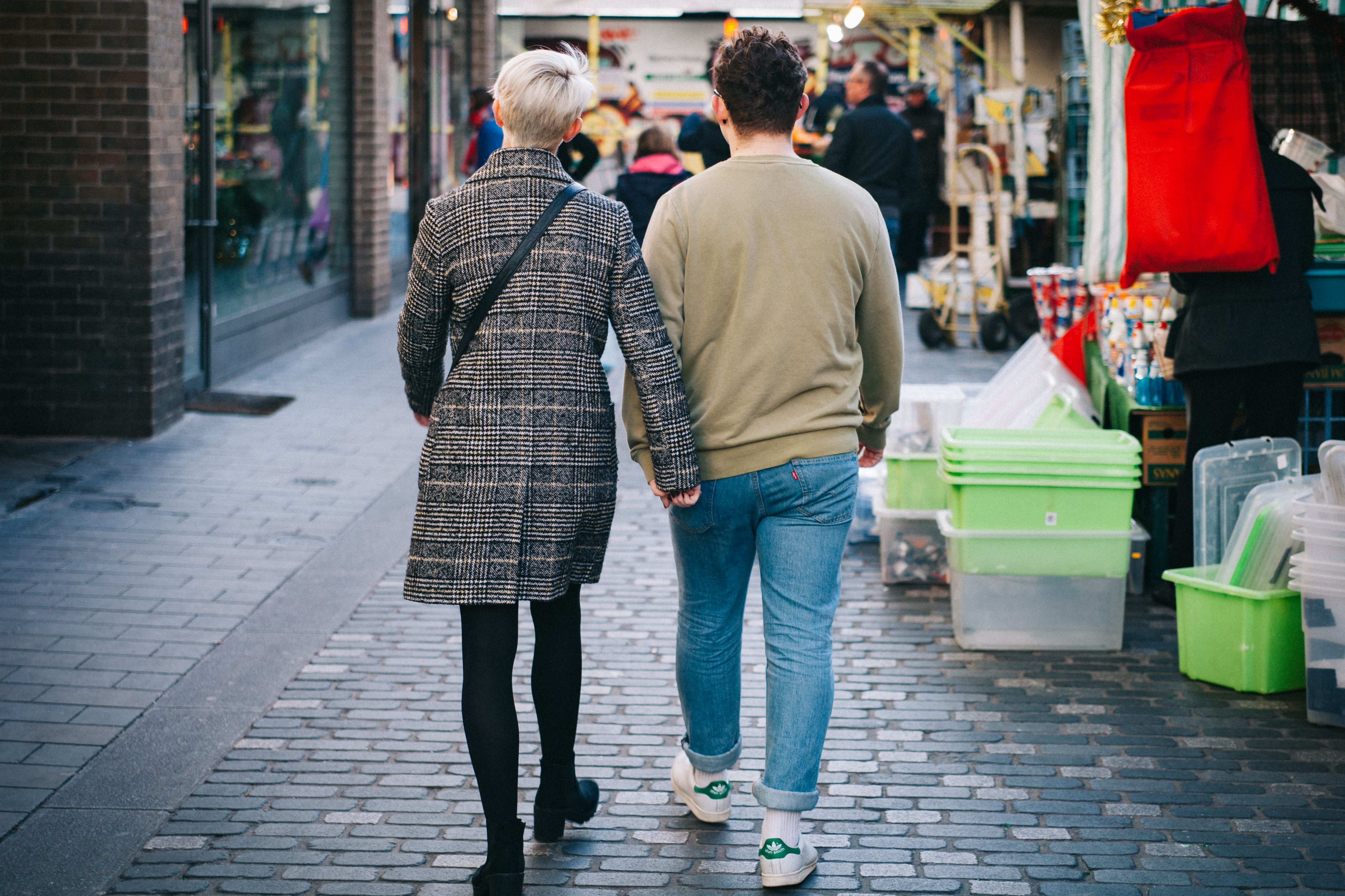 Photo by Clem Onojeghuo: https://www.pexels.com/photo/man-and-woman-standing-near-store-375901/