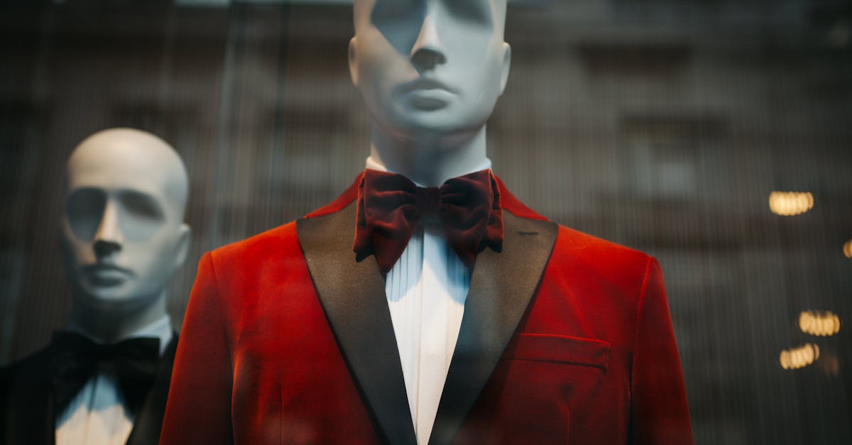 Mannequin Wearing Red Suit