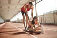 Man and Woman Doing Exercise