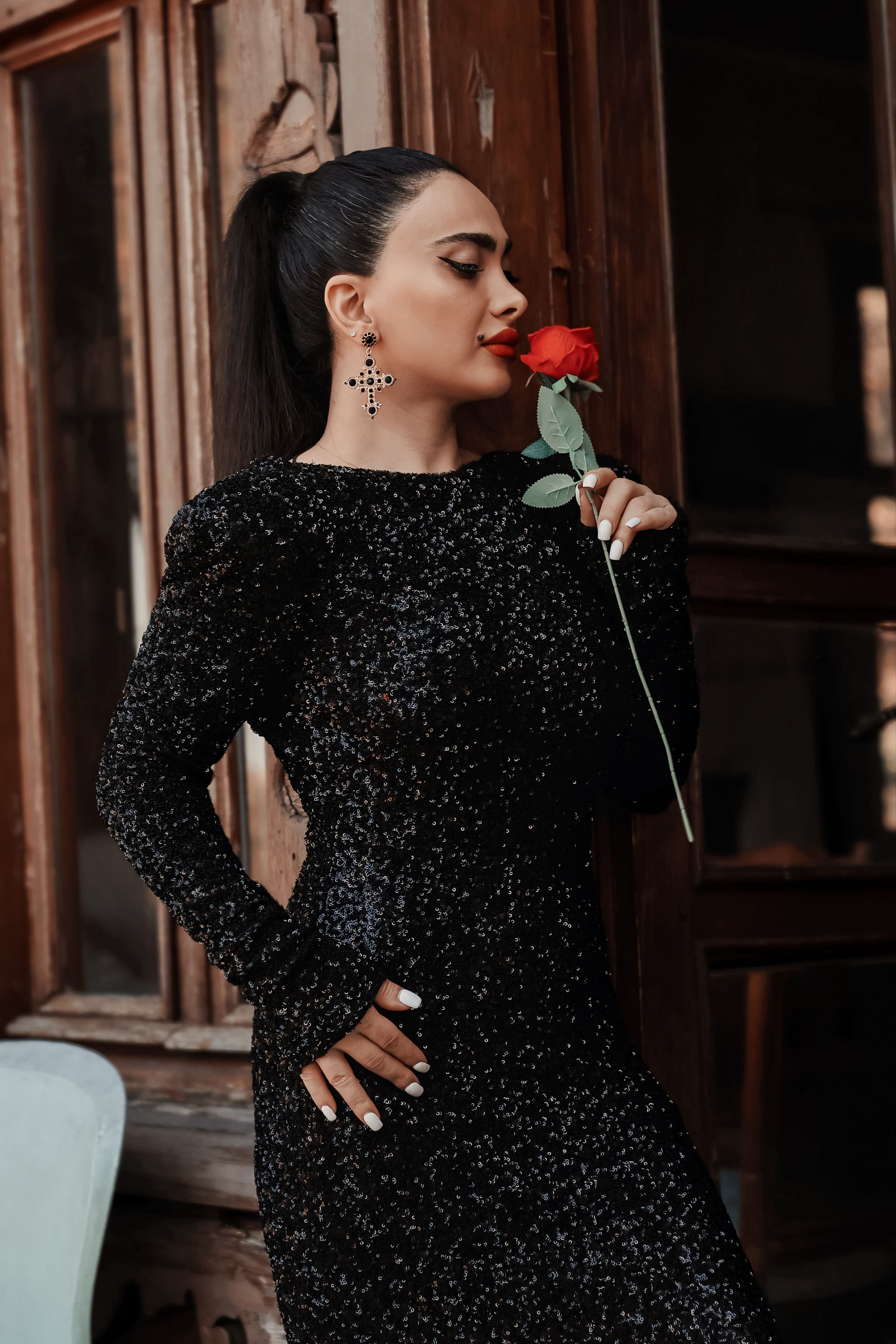 Robe à sequins
