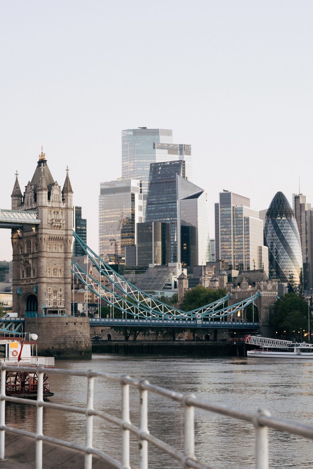 London's Iconic Cityscape with Tower Bridge · Free Stock Photo