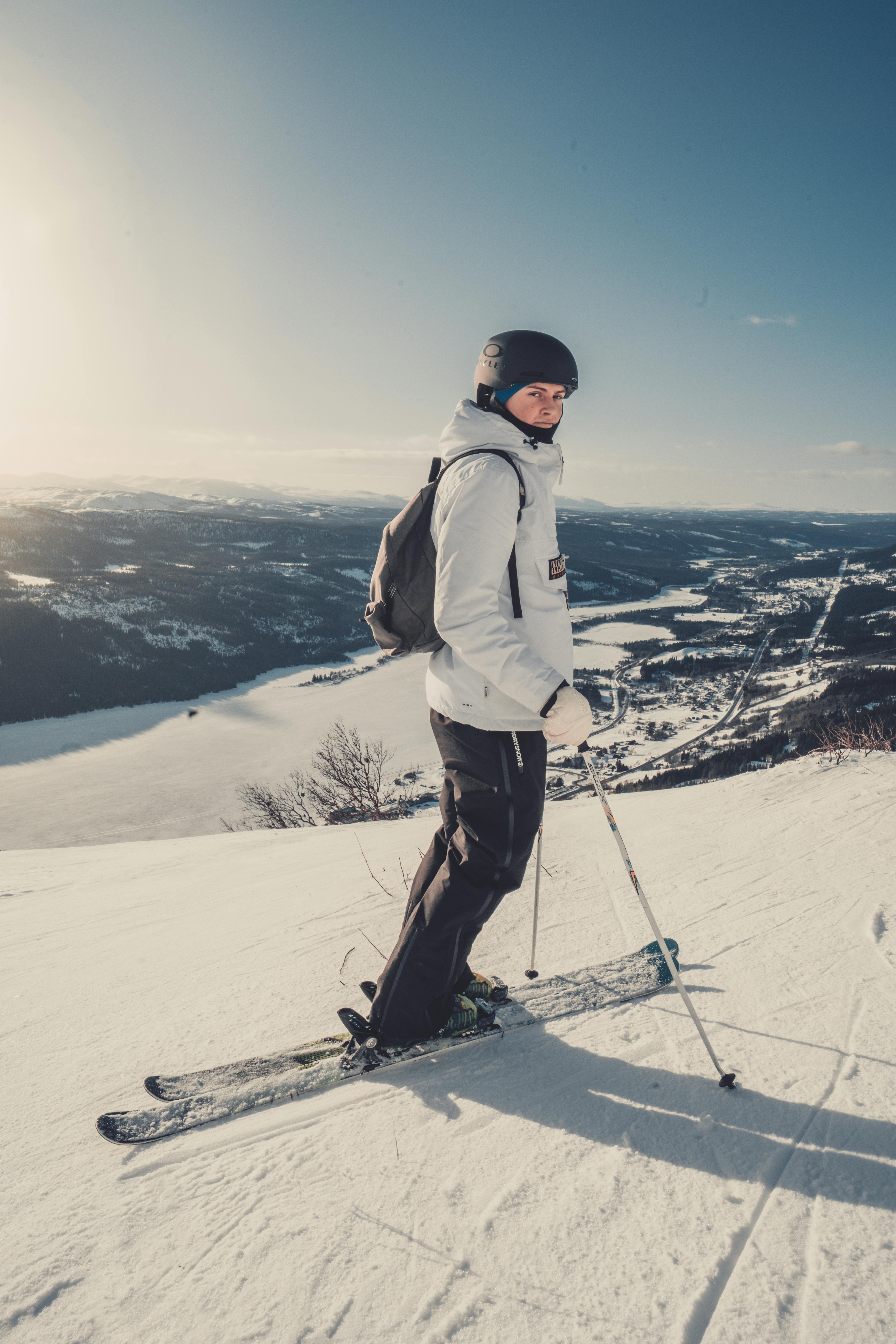 a photo of a person skiing