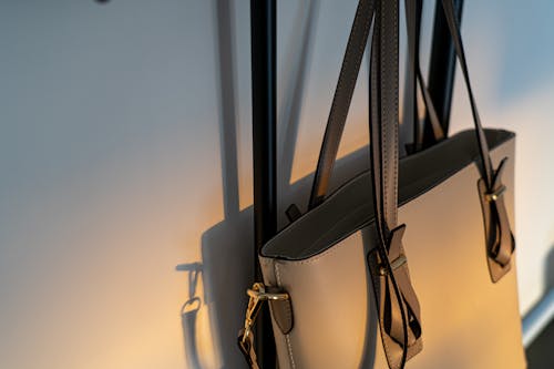 Free Close-up Photo of a Handbag Hanging on a Wall Stock Photo