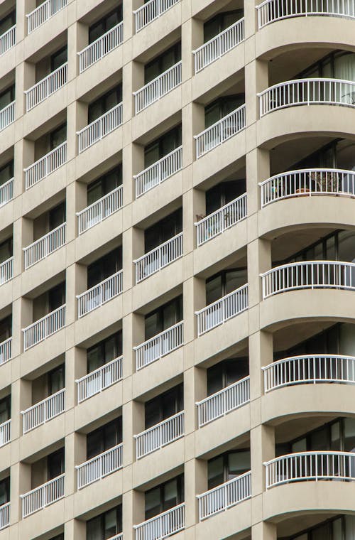 Základová fotografie zdarma na téma apartmán, architektura, balkony