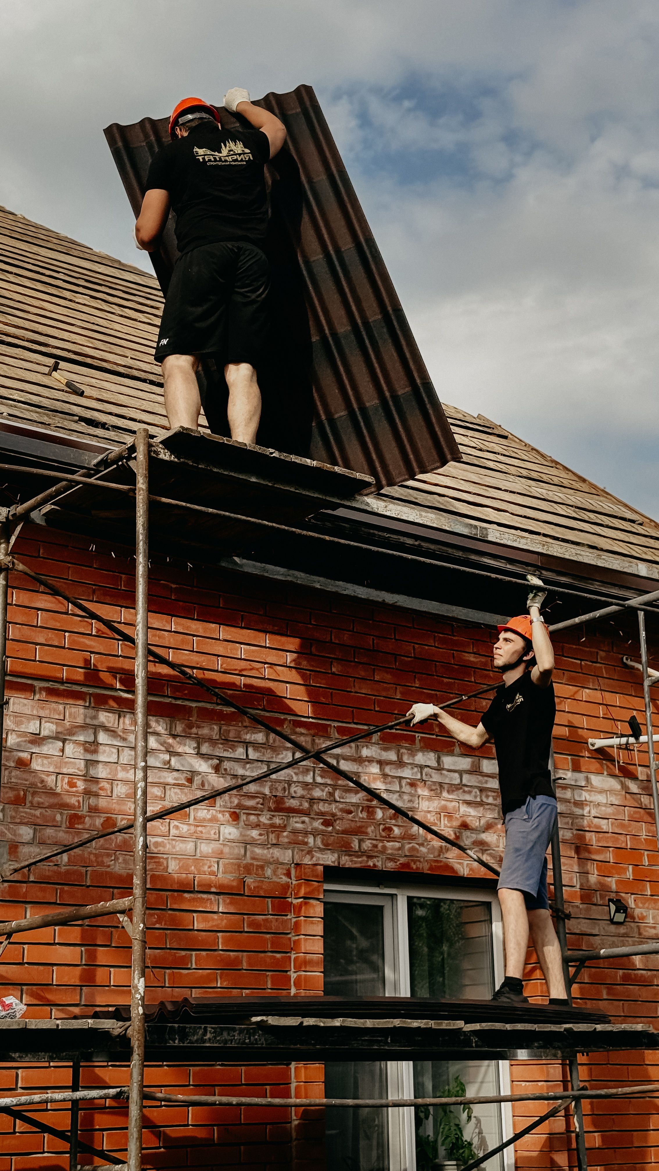 Completed roof installation