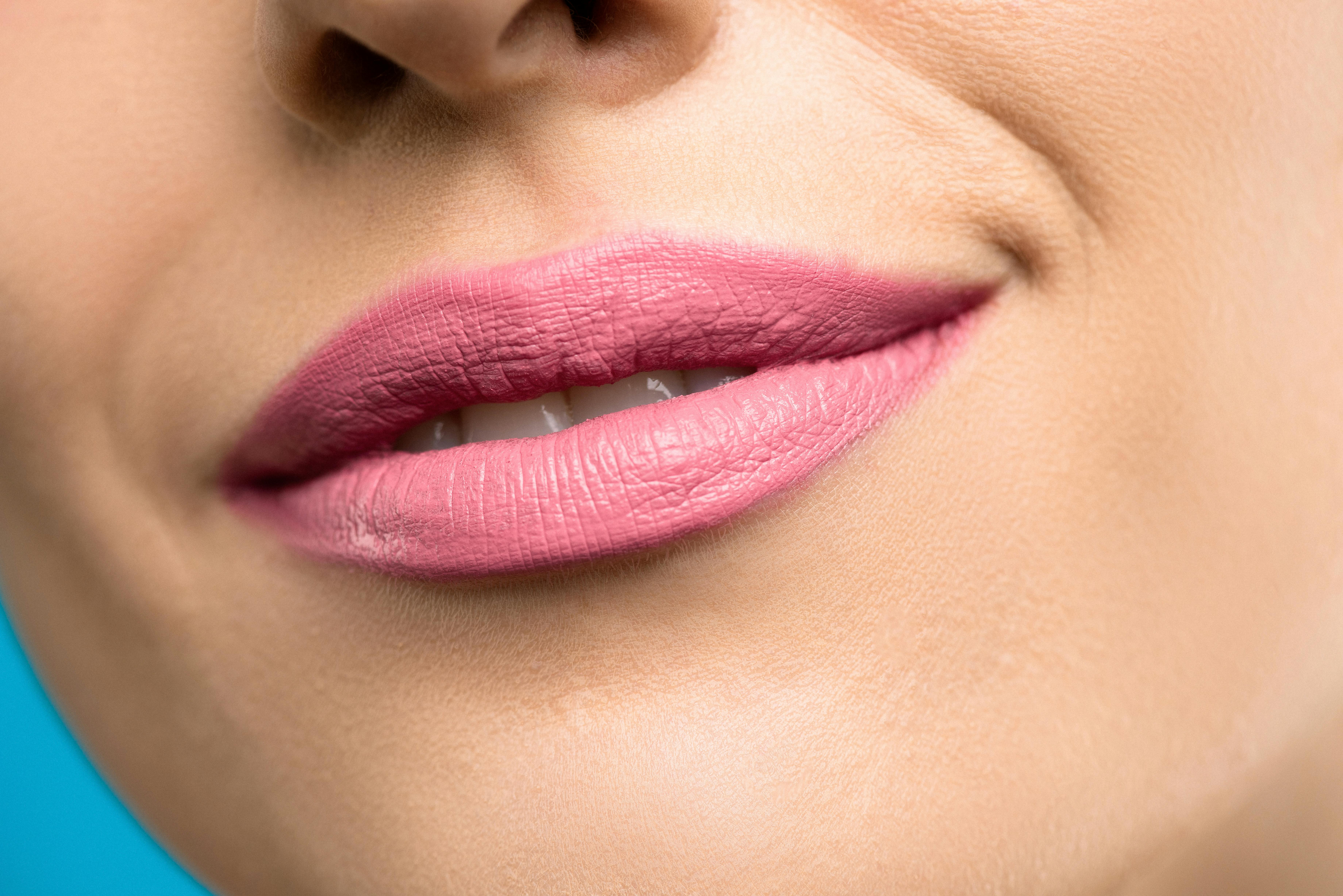 Woman With Pink Lipstick \u00b7 Free Stock Photo