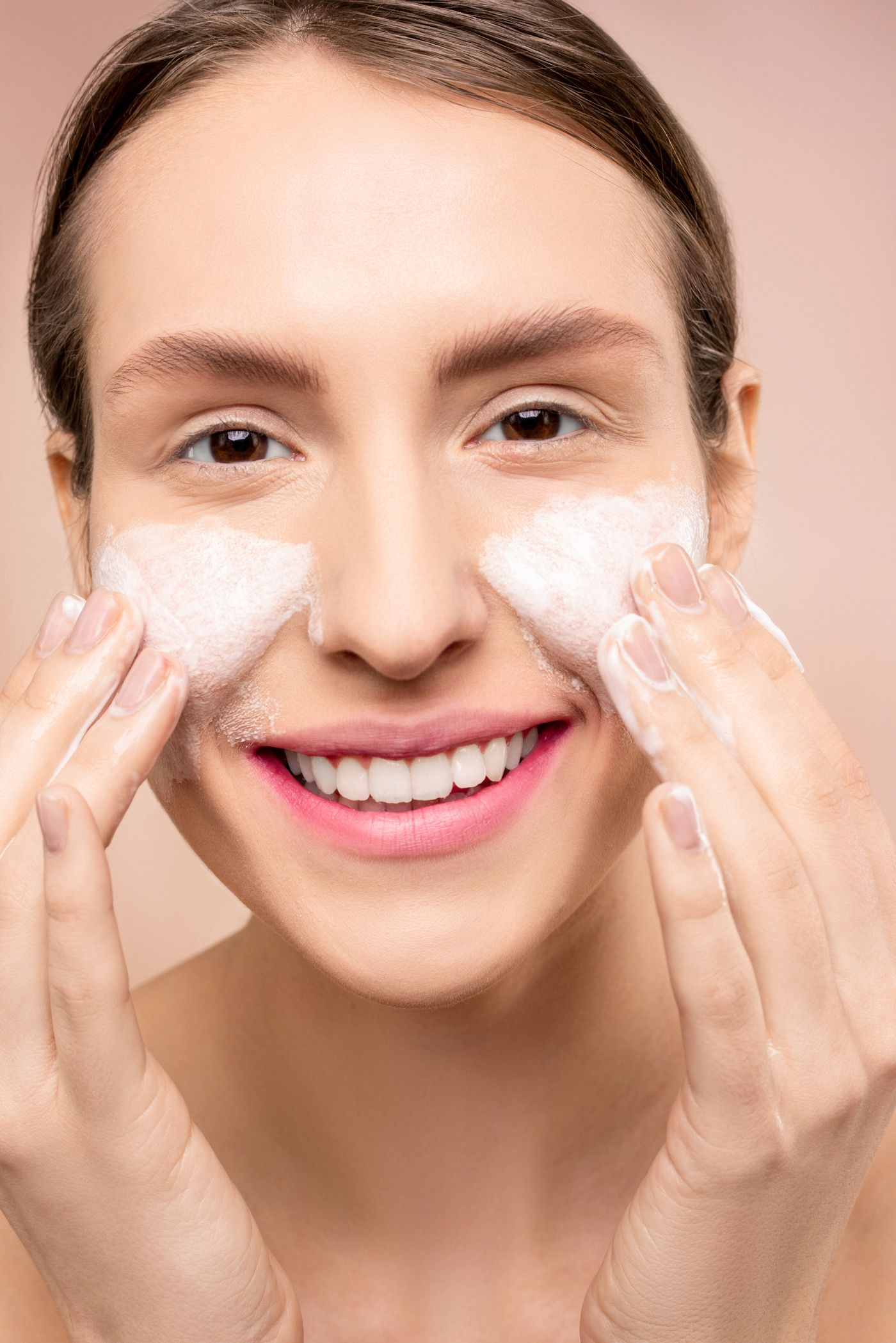 Gentle skincare cleansing routine