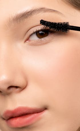 A beautiful closeup of a woman's face with a natural makeup look.