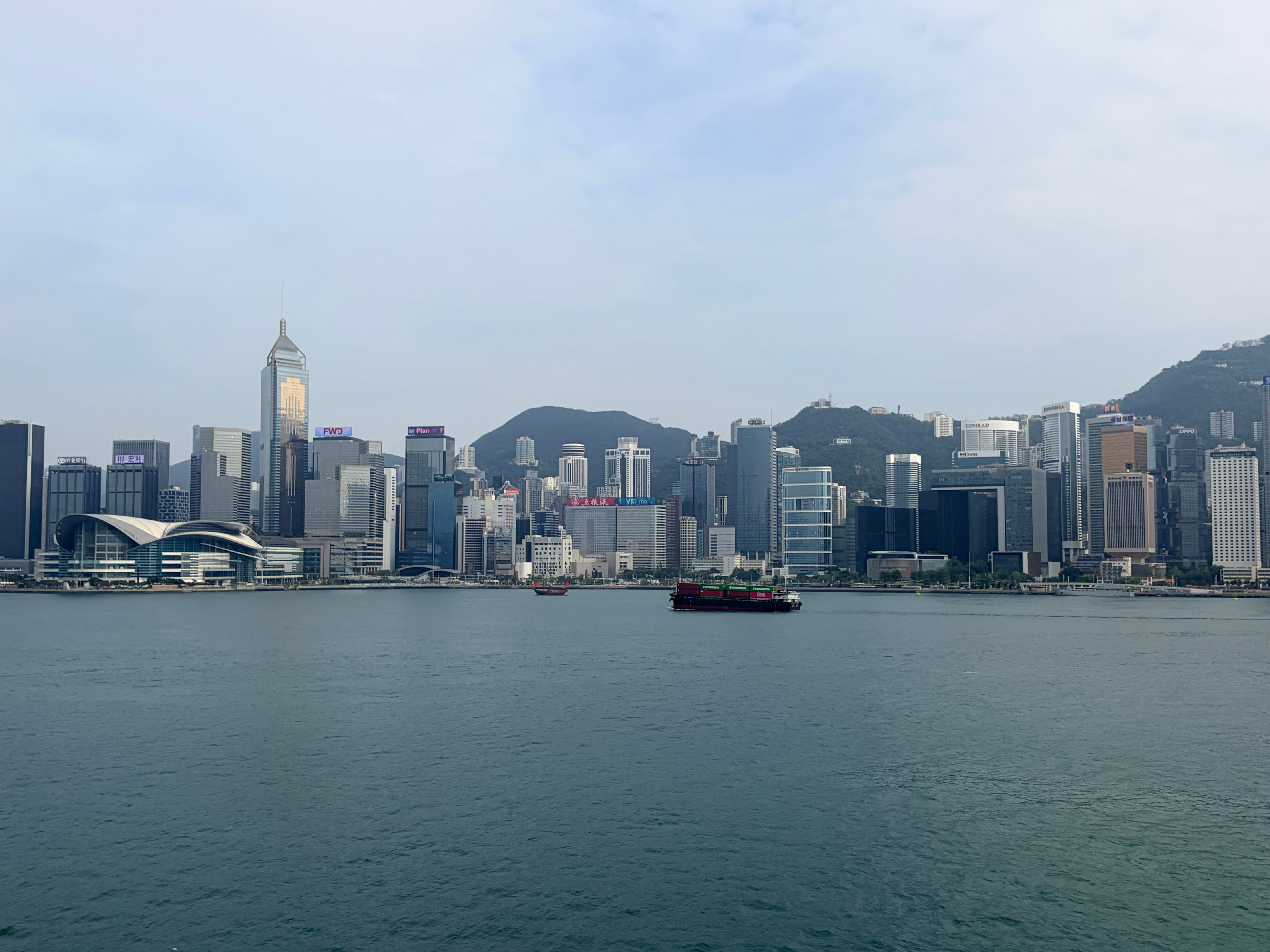 Hong Kong Skyline with Victoria Harbour View · Free Stock Photo