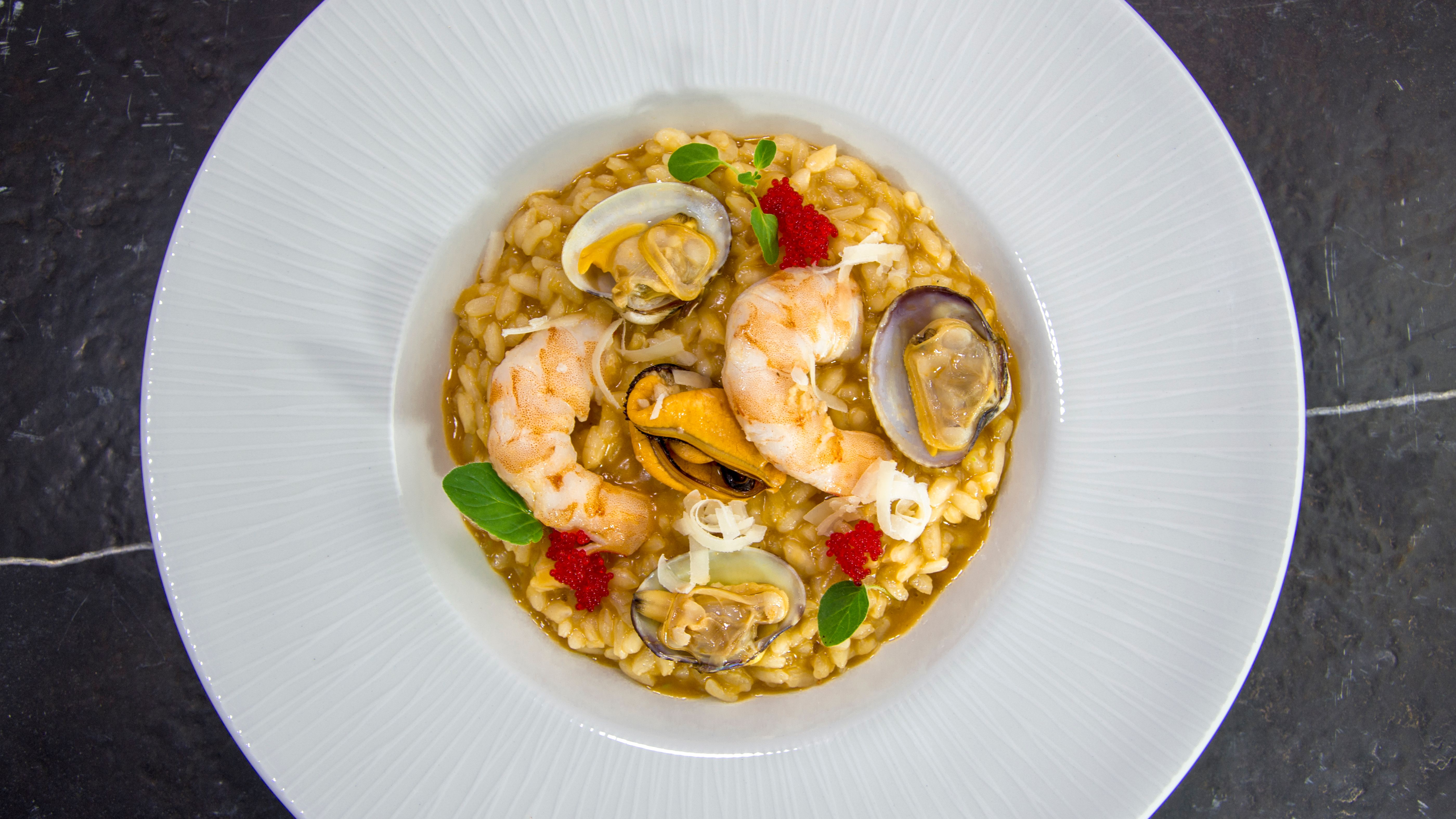 Golden Turmeric Risotto with Toasted Sesame