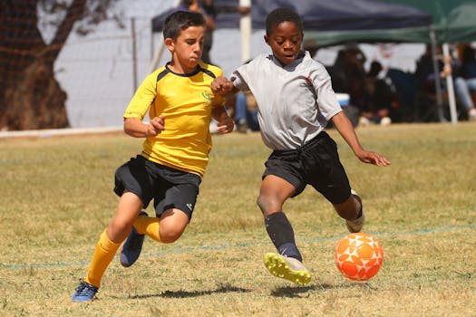 Boys Playing Soccer