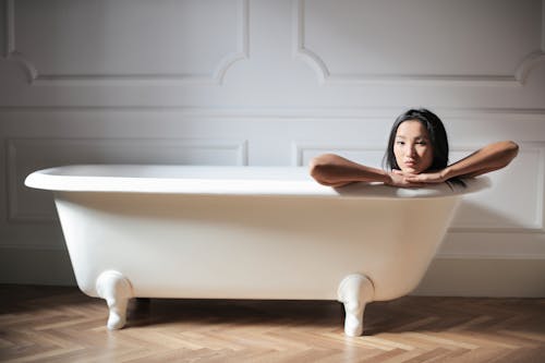 Woman in Inside the Bathtub
