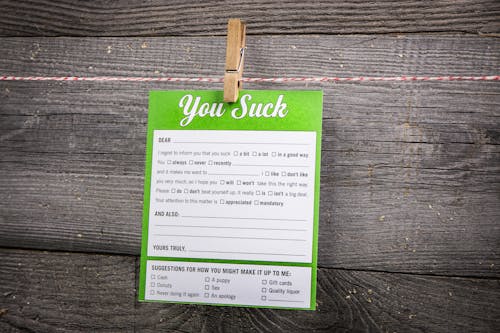 Free White and Green Paper Hanging Stock Photo