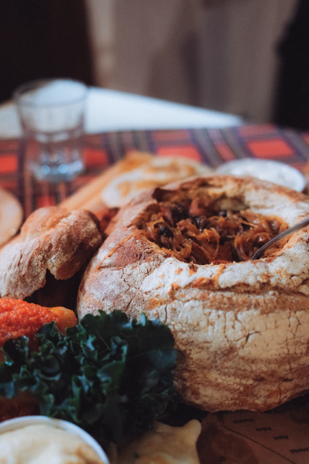 A slow-simmered Polish hunter's stew of sauerkraut, cabbage, and mixed meats, deeply savory and better the next day.