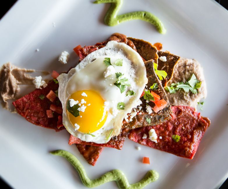 loaded chilaquiles and breakfast burritos at an affordable Orange County brunch spot