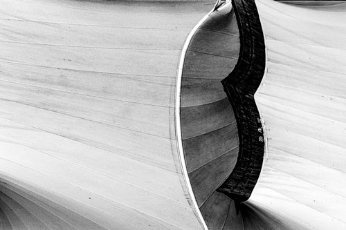 Free Monochrome abstract architectural detail with striking geometric lines. Stock Photo