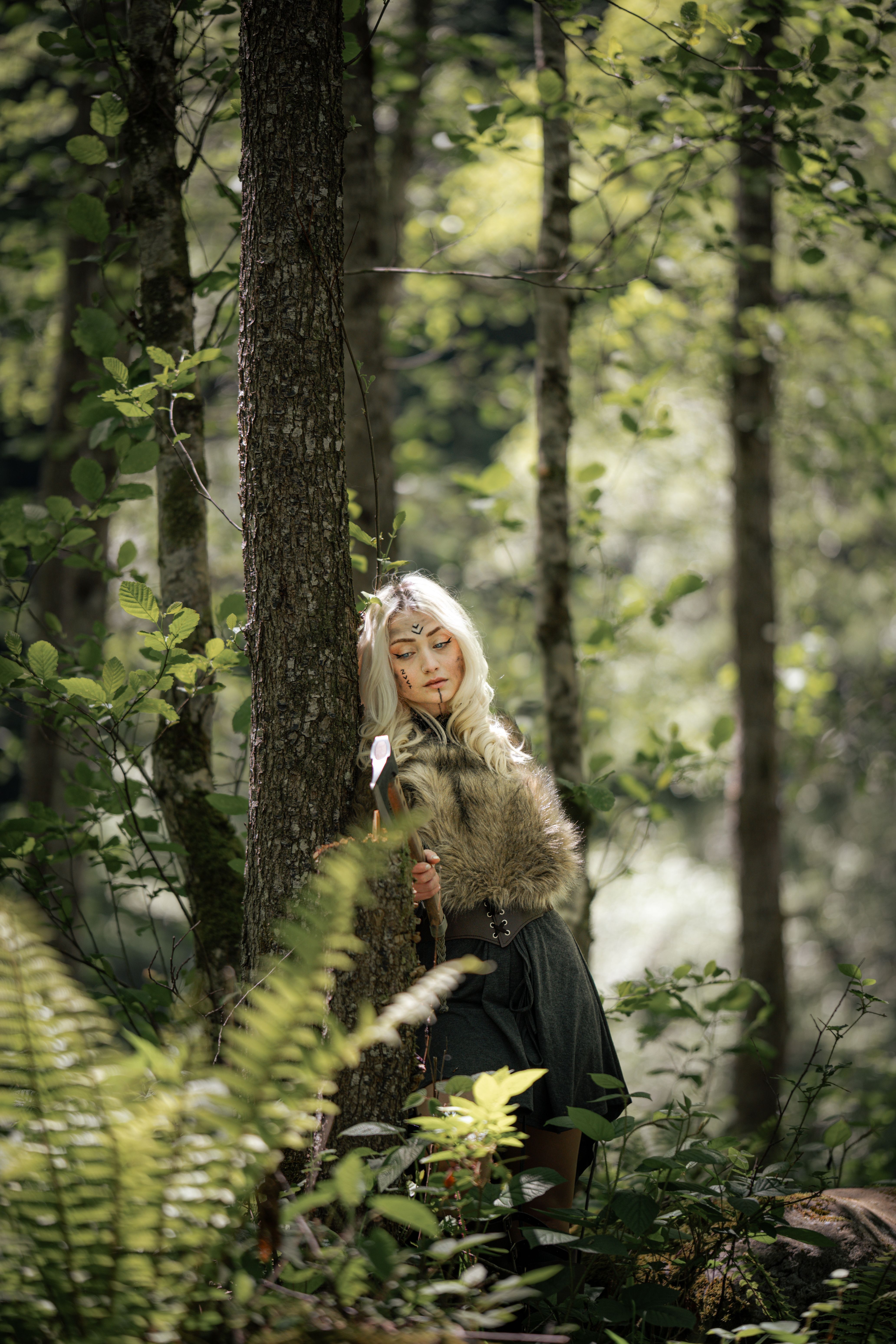 Enchanted Forest Portrait of Woman in Nature · Free Stock Photo