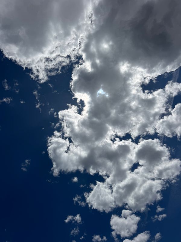 Dramatic Cloudscape in a Vibrant Blue Sky · Free Stock Photo