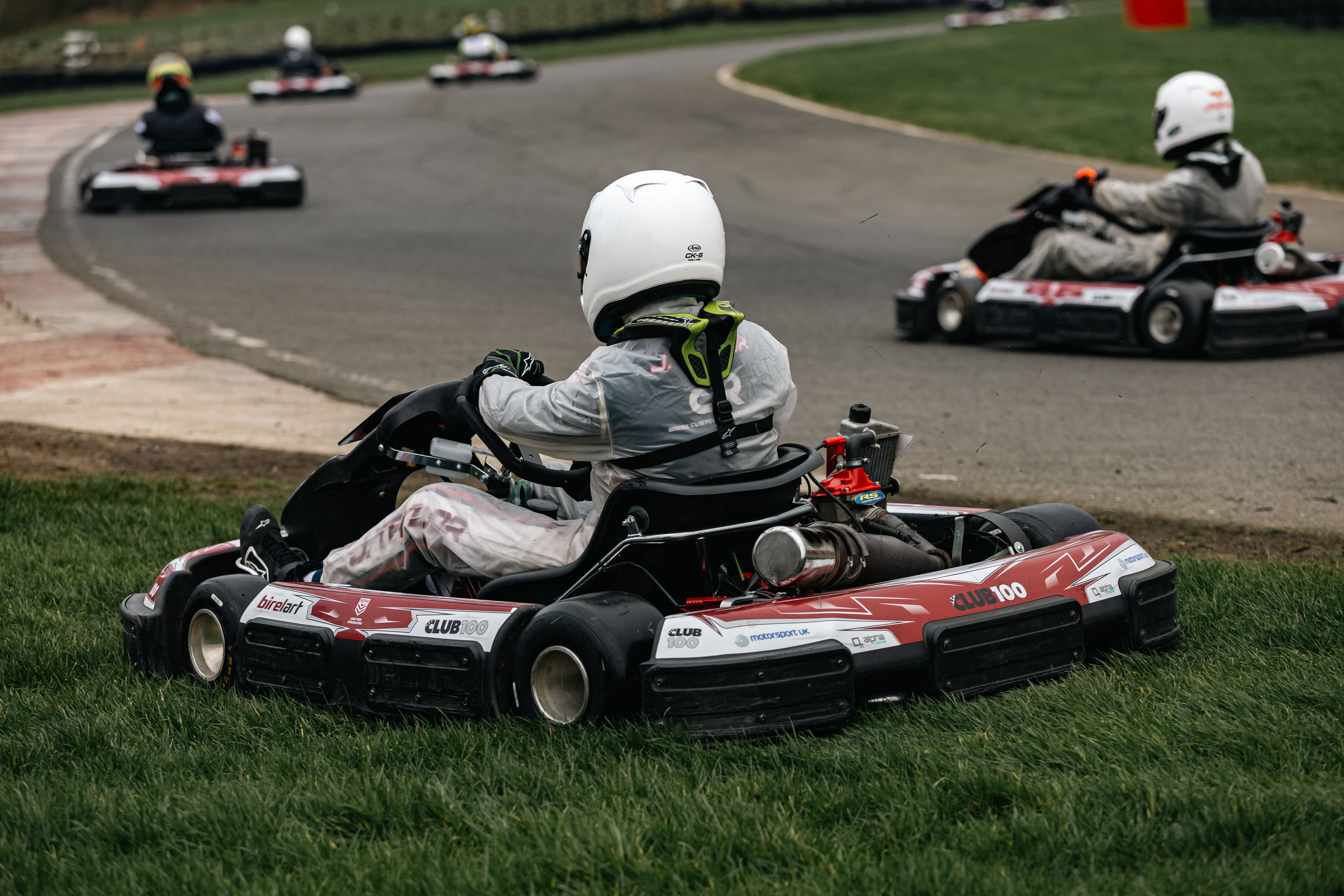 Exciting Go-Kart Race on Outdoor Track