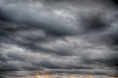Free Masses Of Dark Clouds Stock Photo