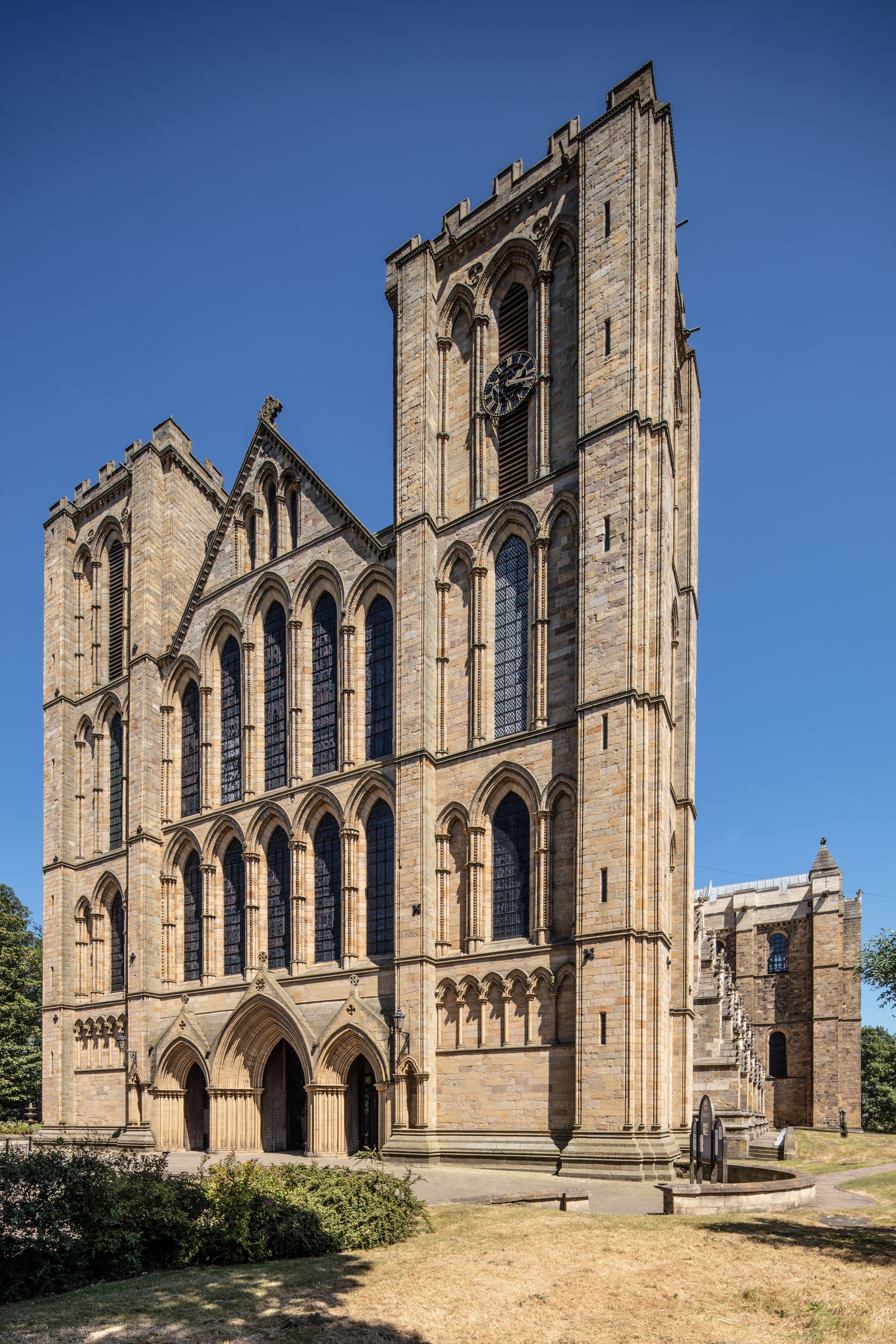 Ripon Cathedral and market square, North Yorkshire