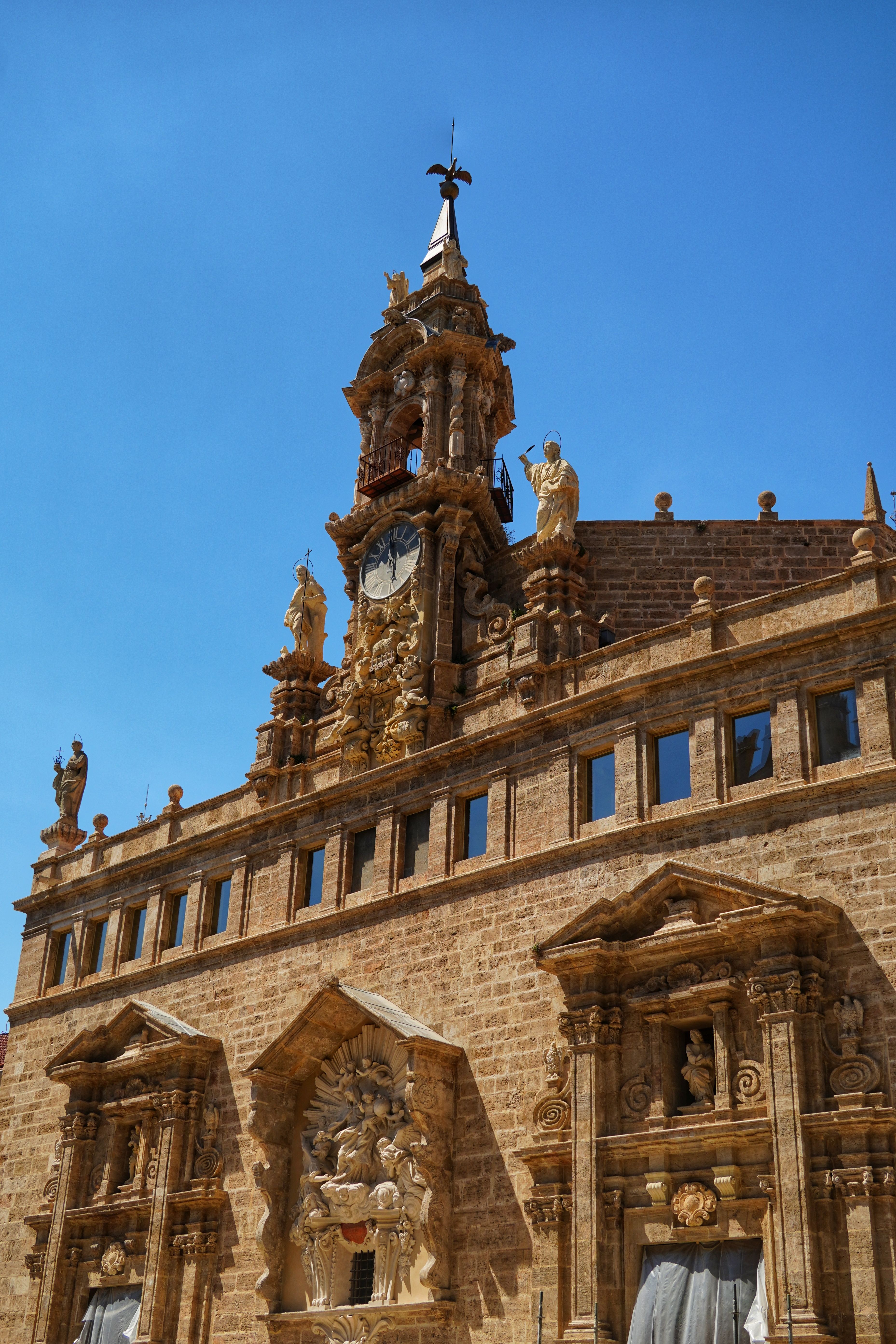 Historic Architecture of Valencia Clock Tower · Free Stock Photo