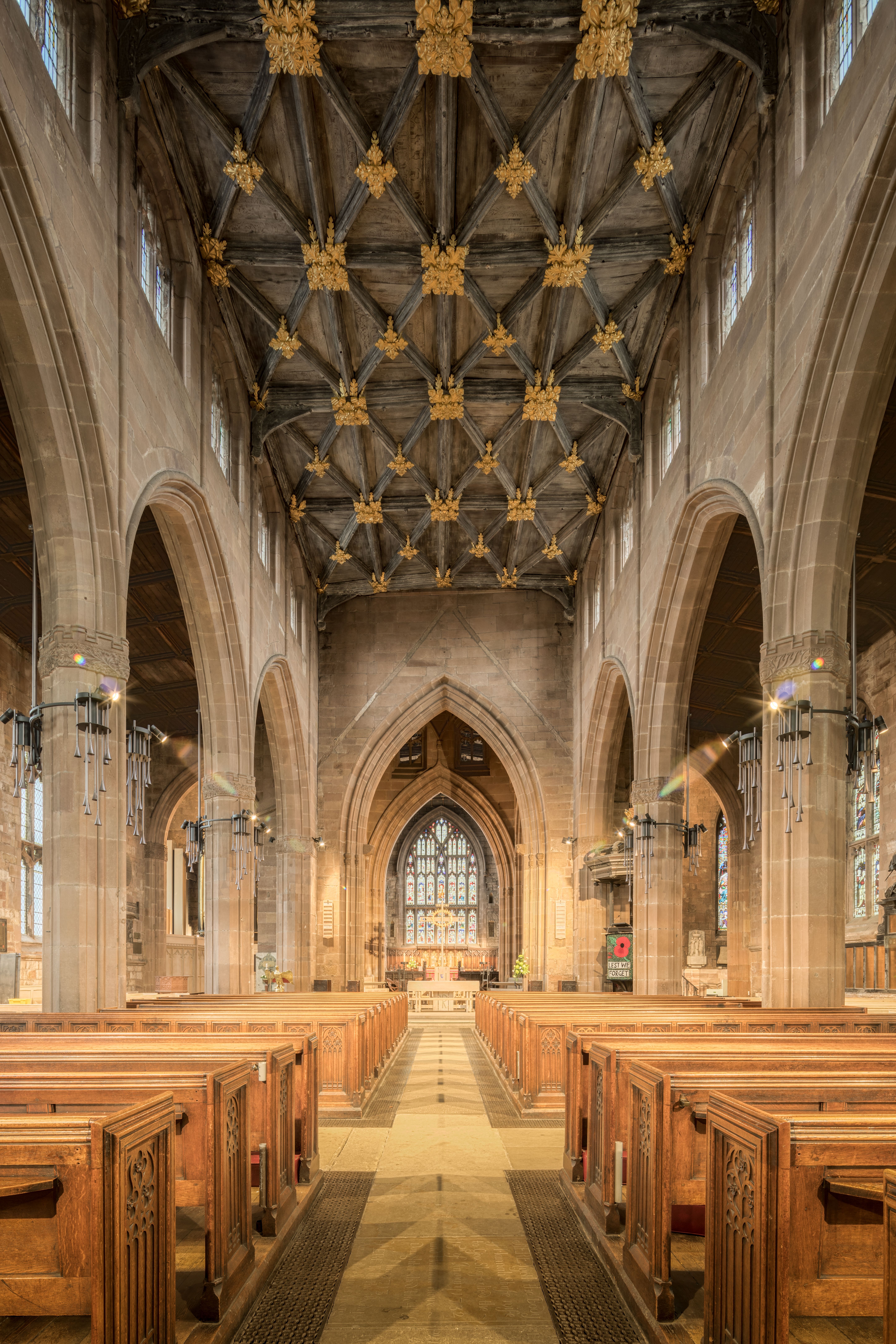 Rotherham town centre and Minster, South Yorkshire