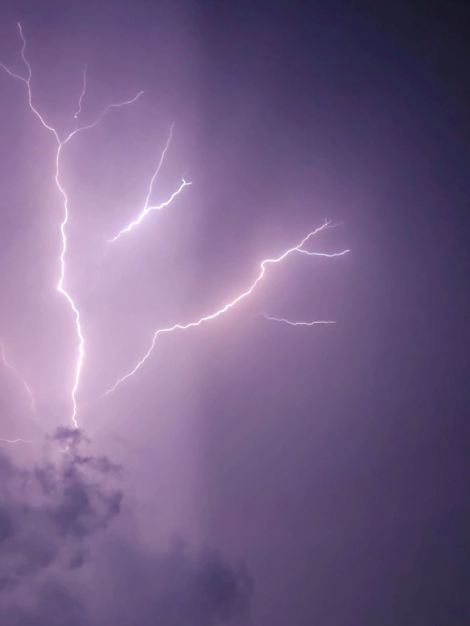 Lightning Strike on Dark Clouds at Night · Free Stock Photo
