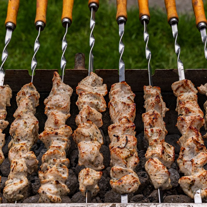 Indian Malai Chicken Skewers