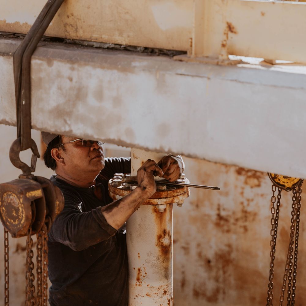 Commercial Decorating in Aldwych — a decorator at work mid-project