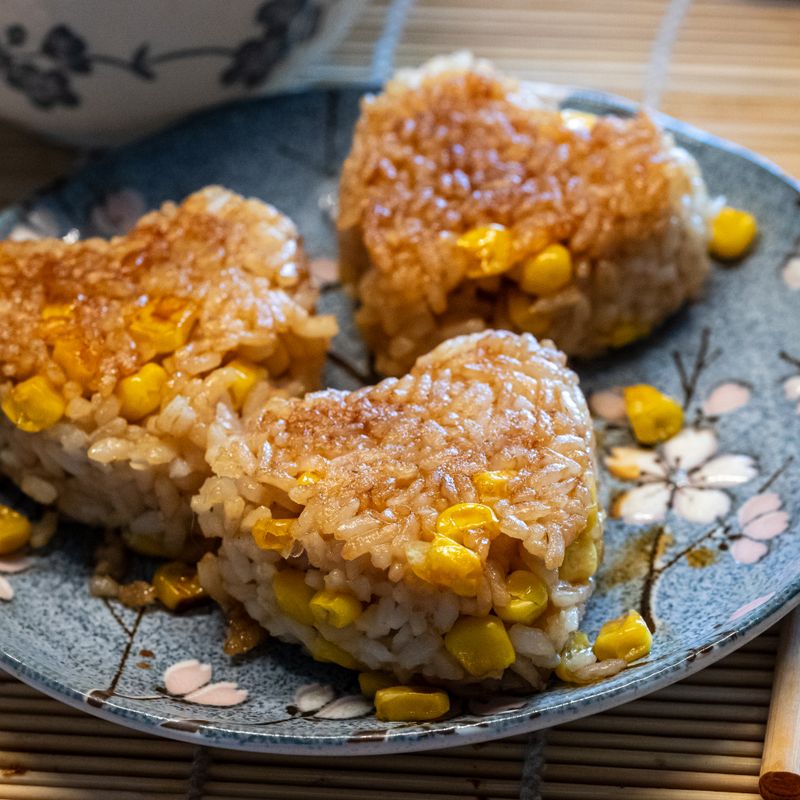 Easy Canned Corn Scallion Rice