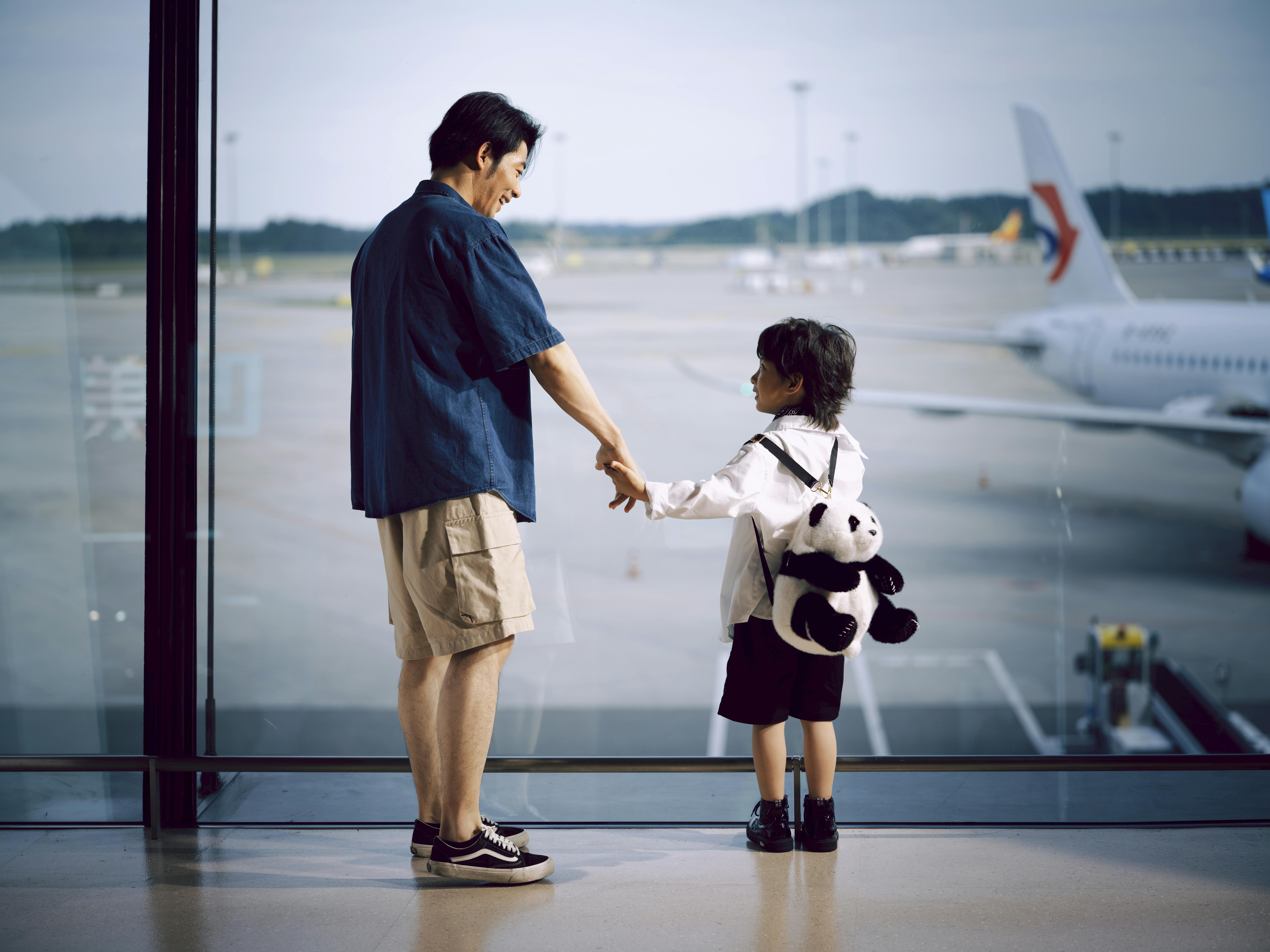 toddler airport security family travel