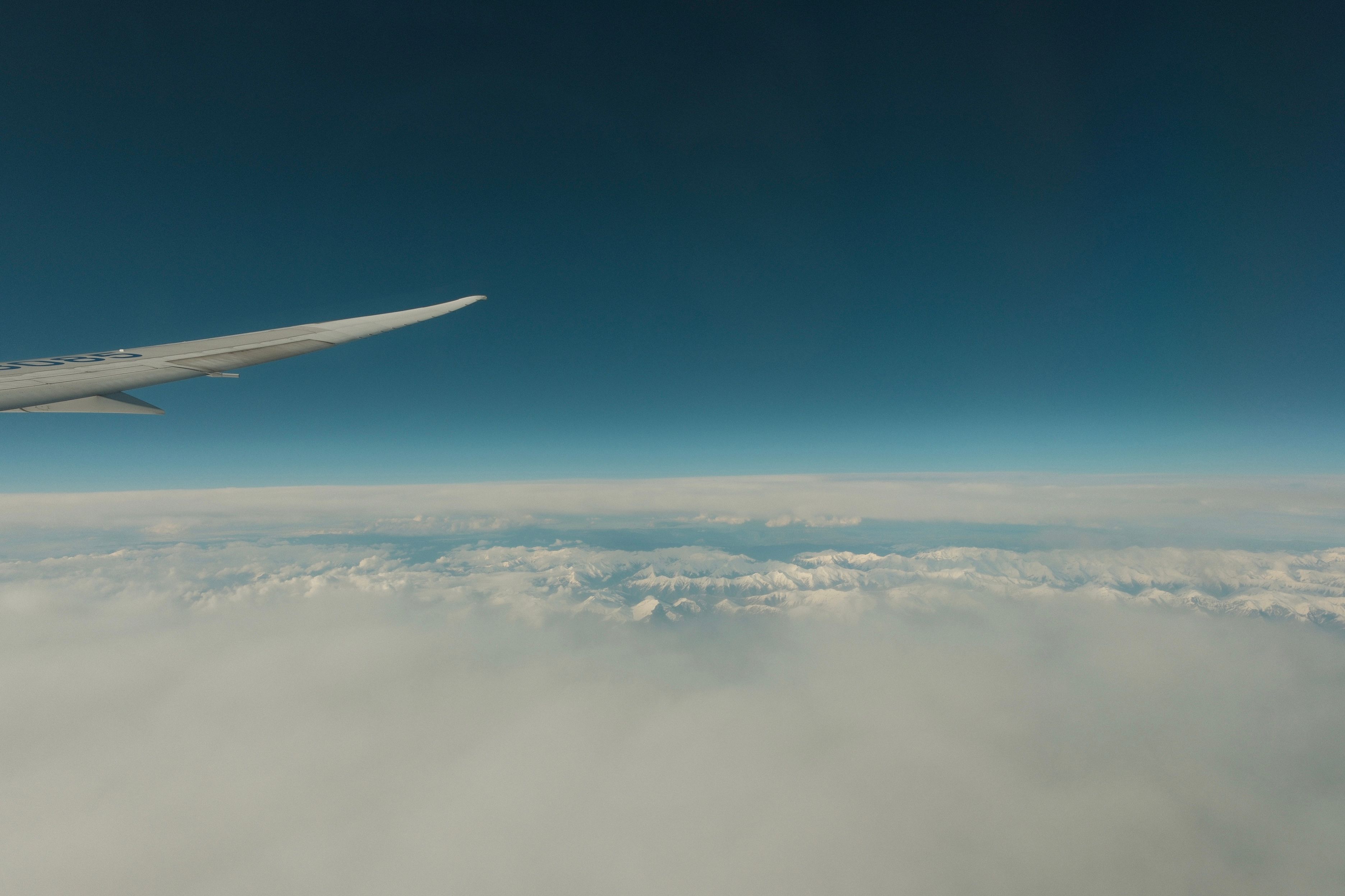 Flight comparison tools on a laptop screen