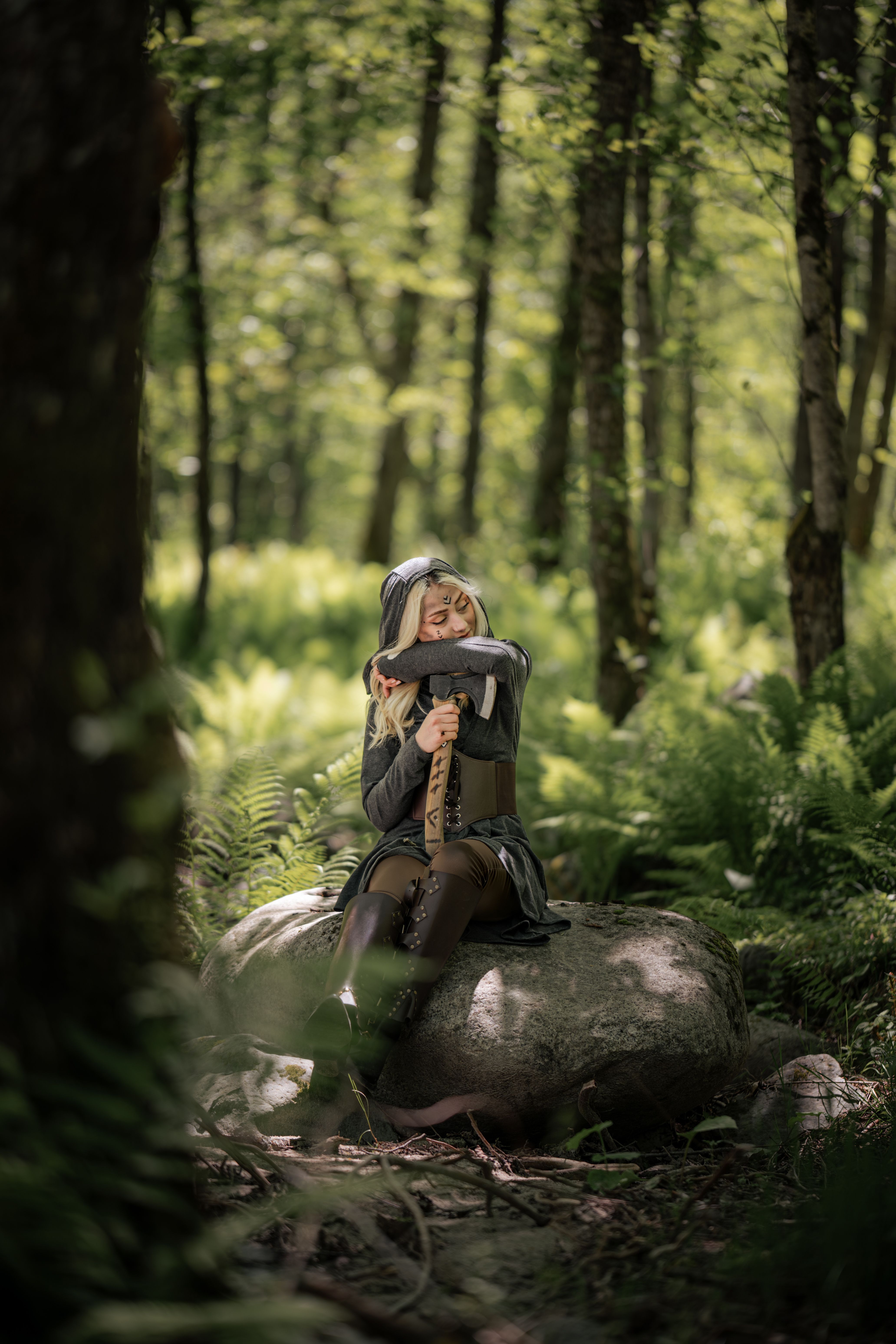 Fantasy Character in Enchanted Forest Setting · Free Stock Photo