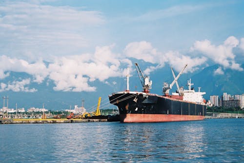 Free stock photo of cargo ship, city, cityscape