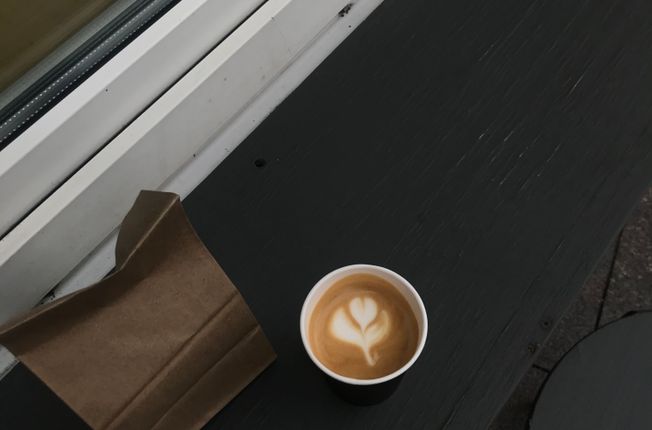 couple meeting for first date in coffee shop