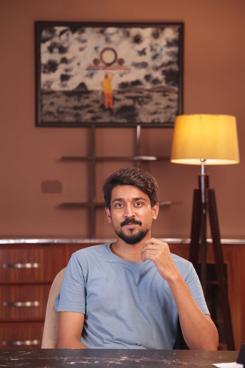 Portrait of a furniture designer