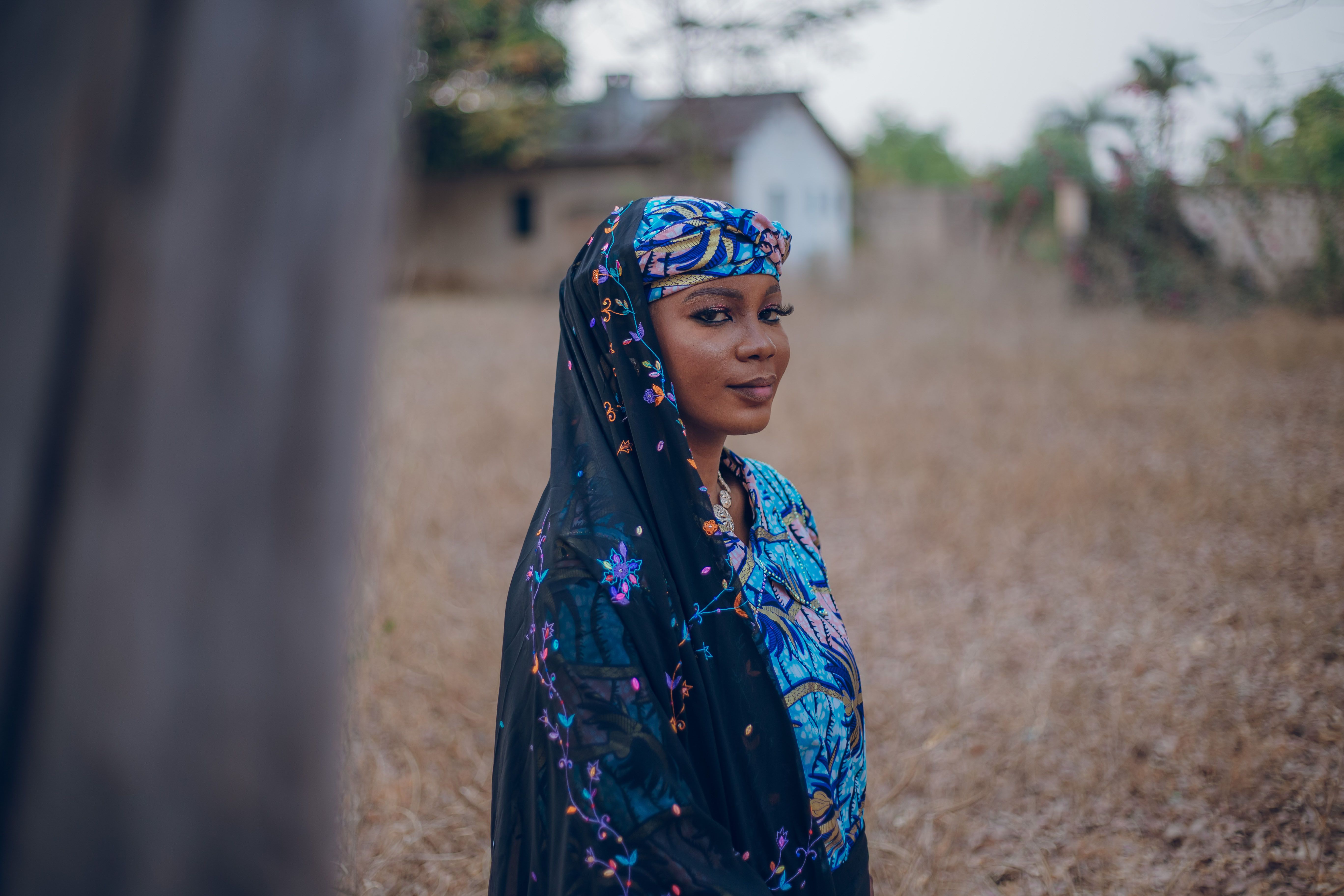 Elegant African woman in traditional Igbo attire