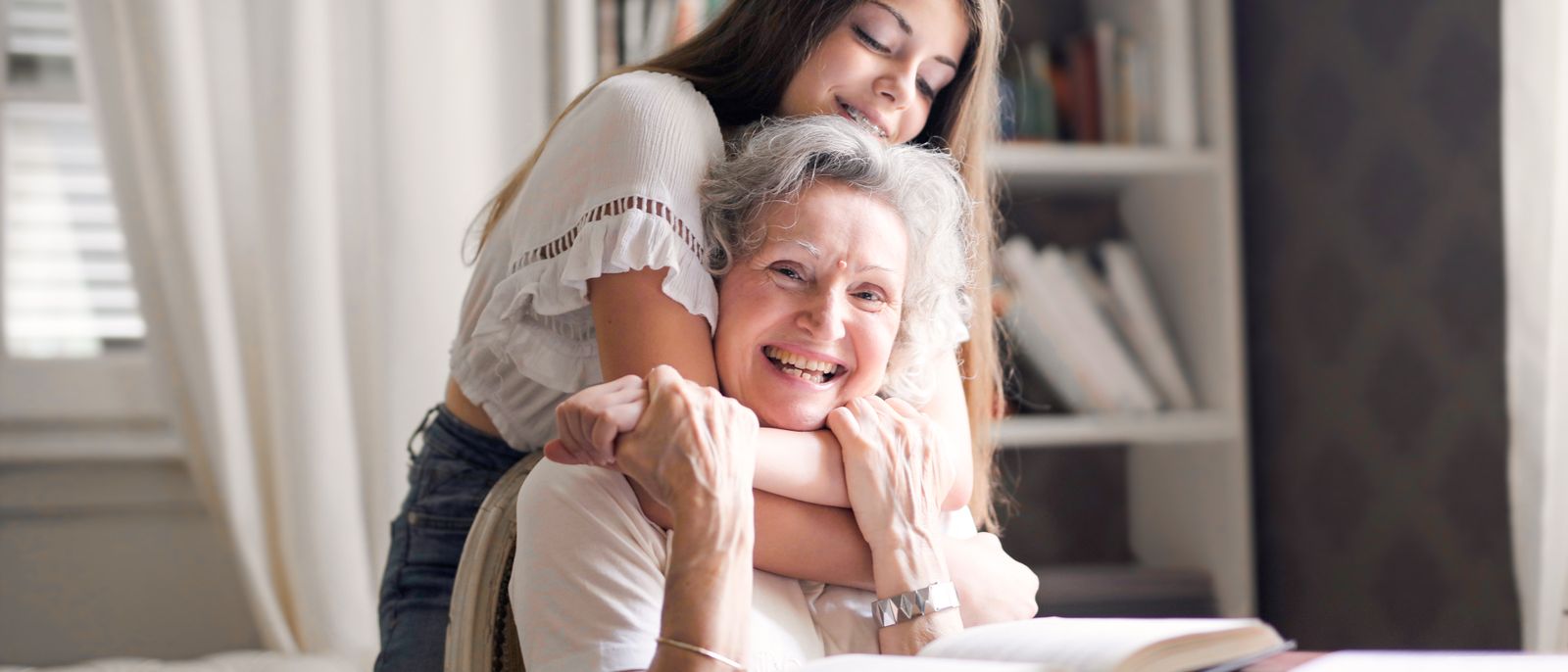 An older adult patient in a clinical setting
