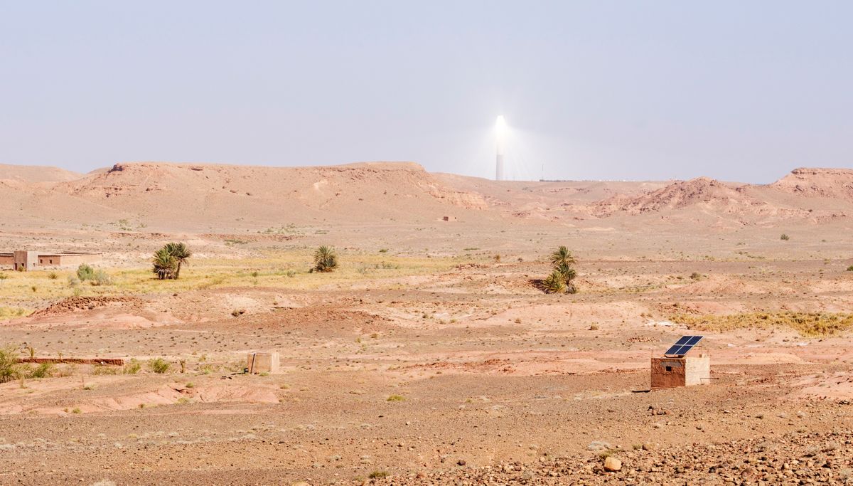 Solaire off-grid alimentant une structure isolée en zone rurale, Maroc