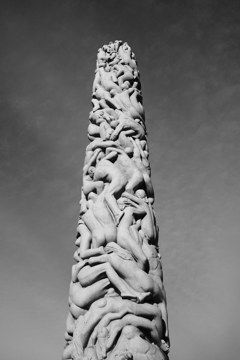 The Monolith sculpture in Vigeland Park, Oslo