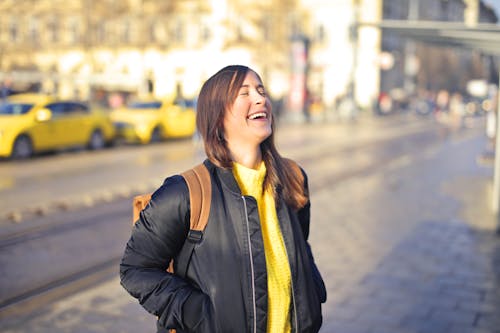 Woman Wearing Black Jacket