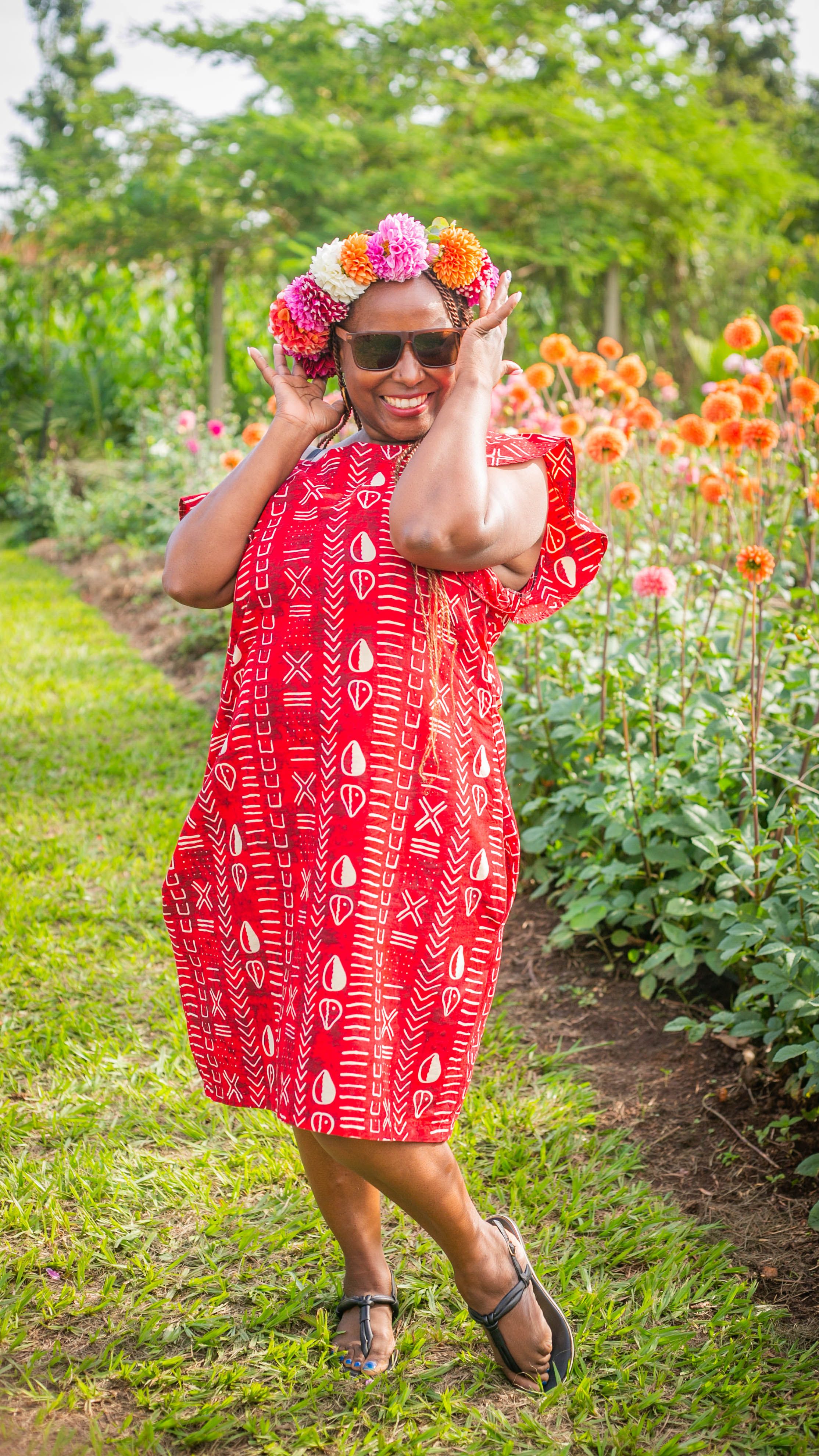 Vestido Floral Vermelho