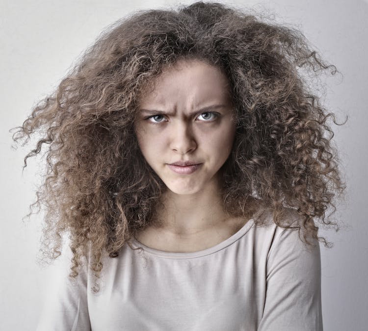 Portrait Photo Of Angry Woman