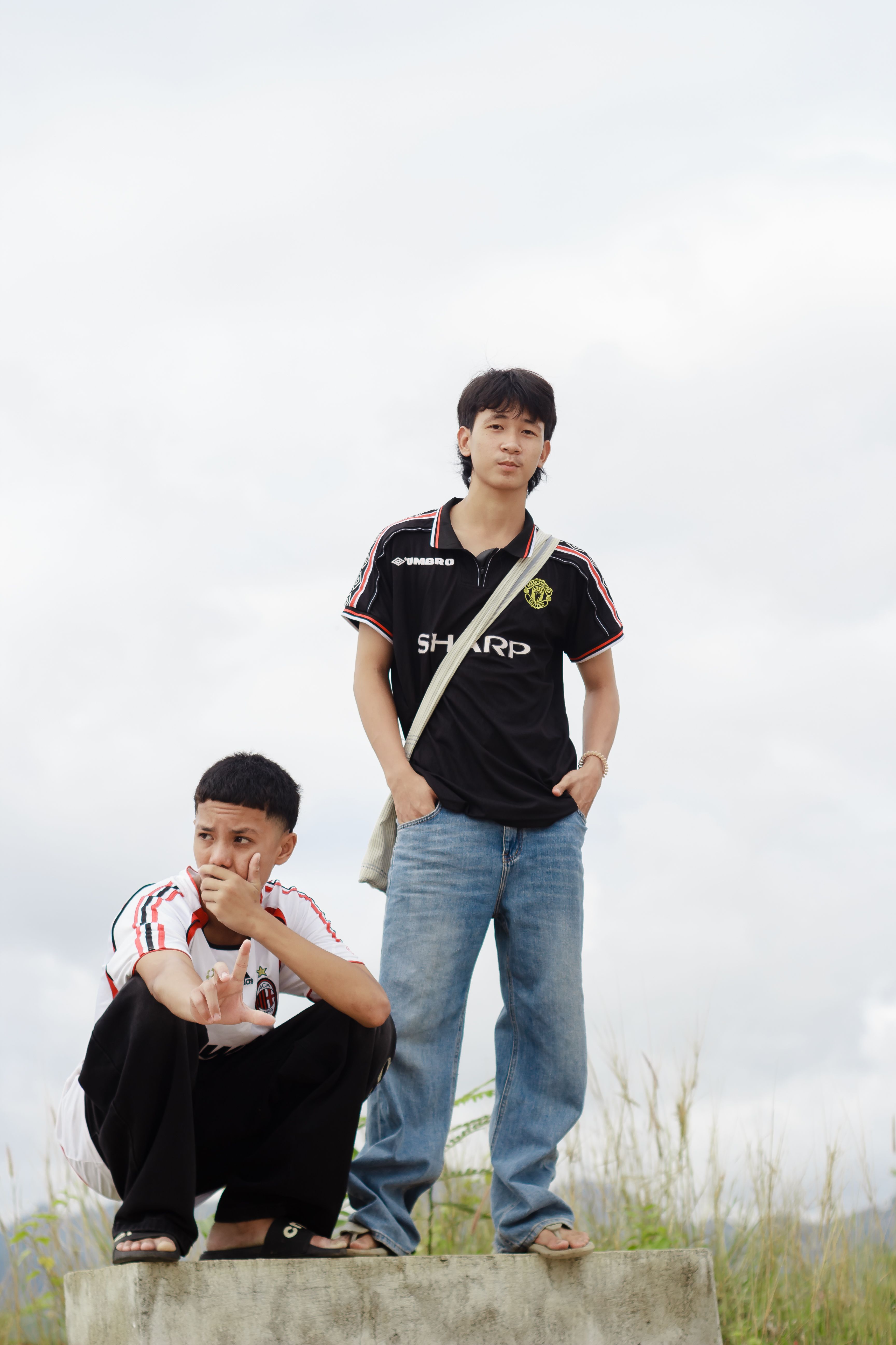 Casual Portrait of Two Young Men Outdoors · Free Stock Photo