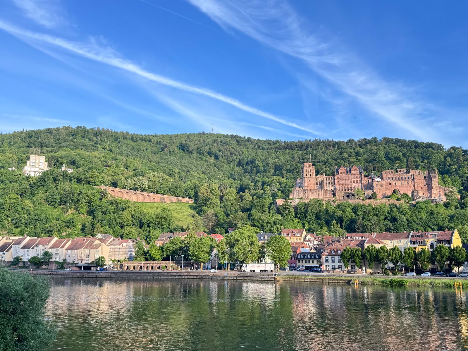 Heidelberg Castle above the Neckar river