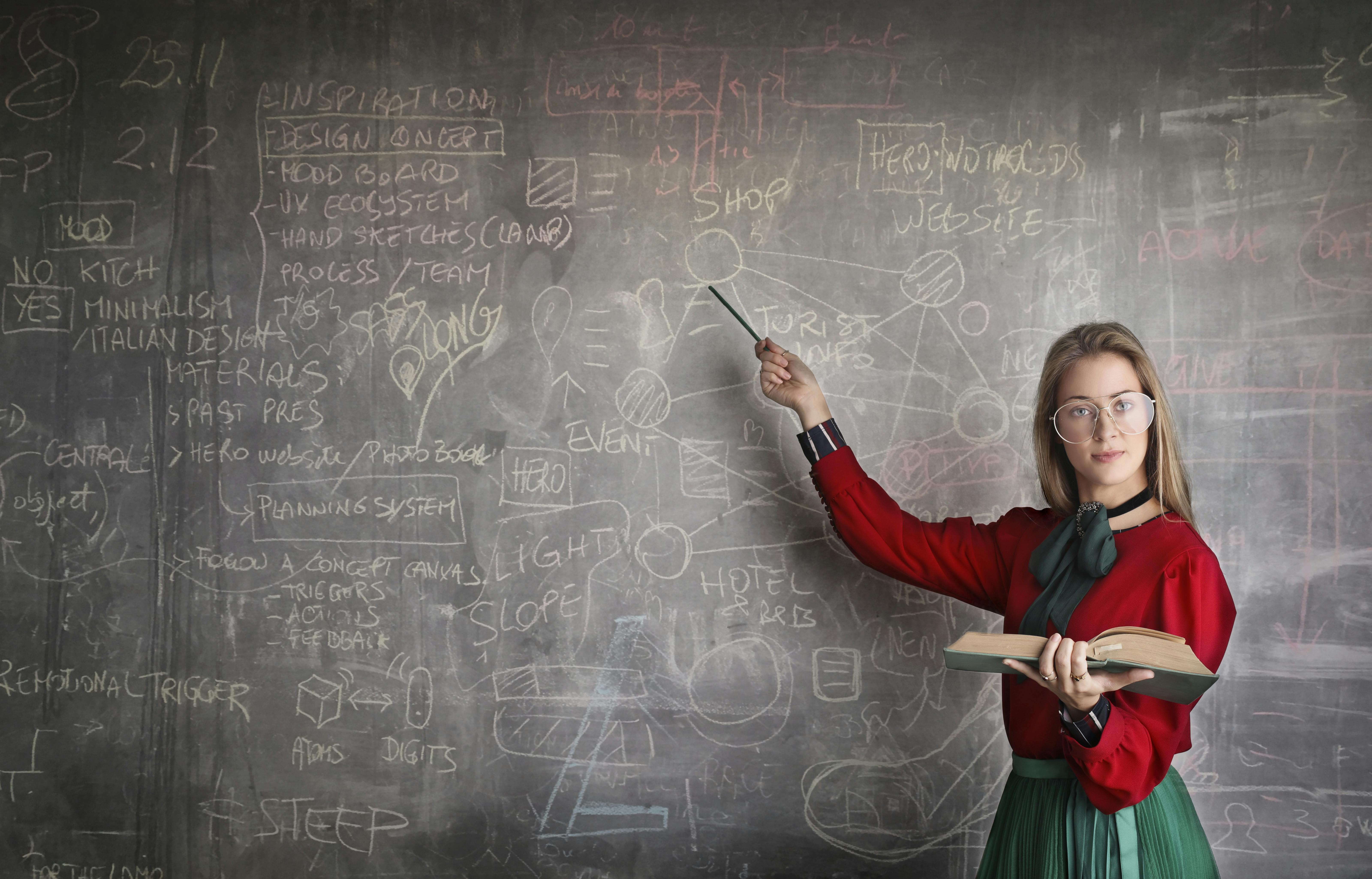 Download this stock image: Math equations hand write scientific