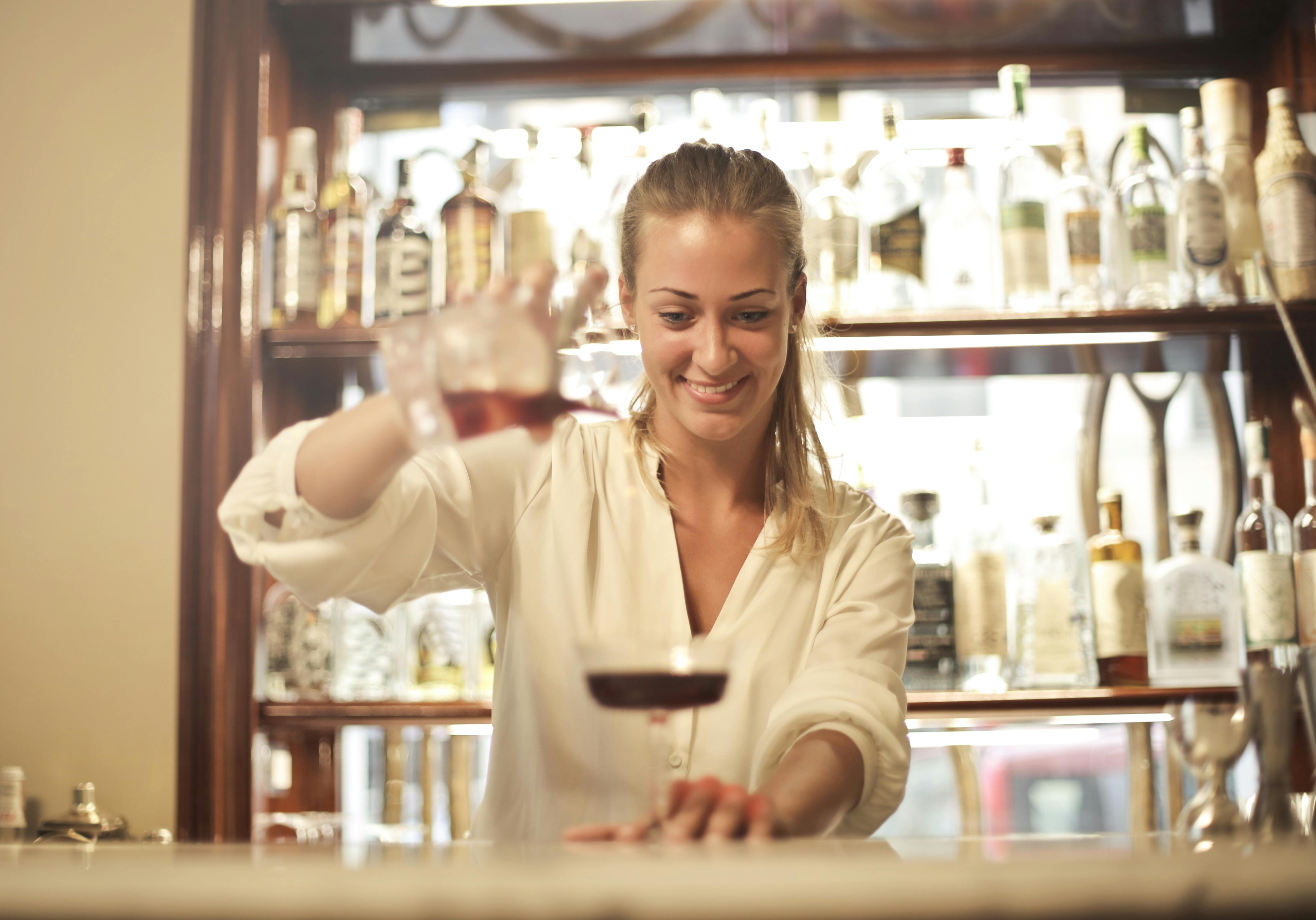 female bartender