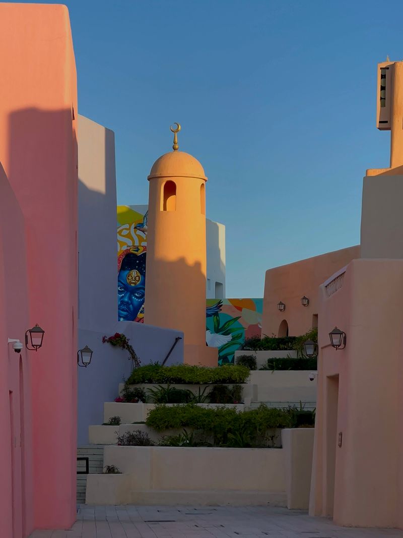 Colourful alley in Katara Cultural Village, Doha